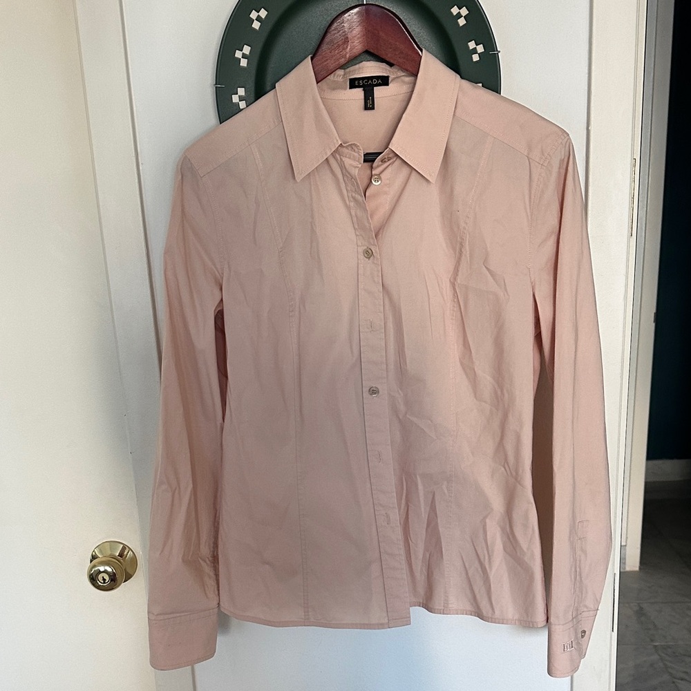 Escada Light Pink Long Sleeve Shirt
